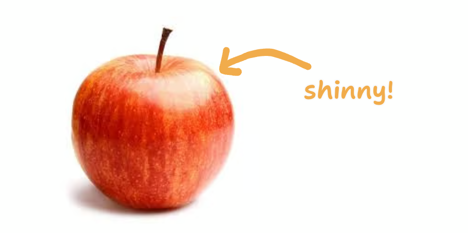a shinny apple