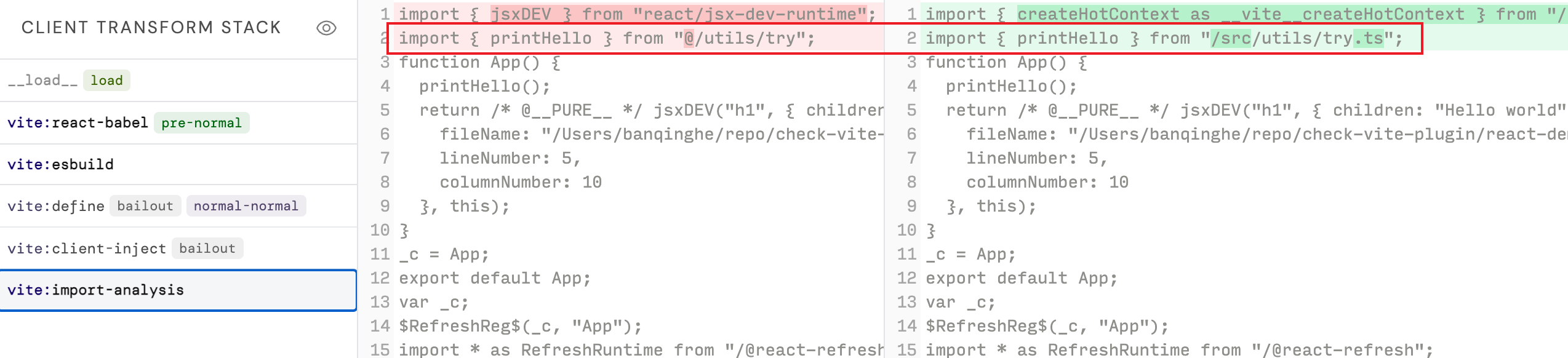 tsconfig-paths vite:import-analysis